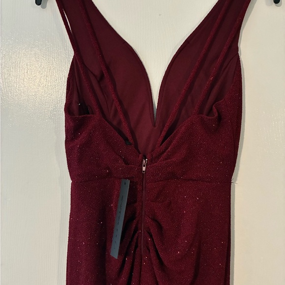 Symphony Deep Red Maxi Dress - Picture 3 of 3